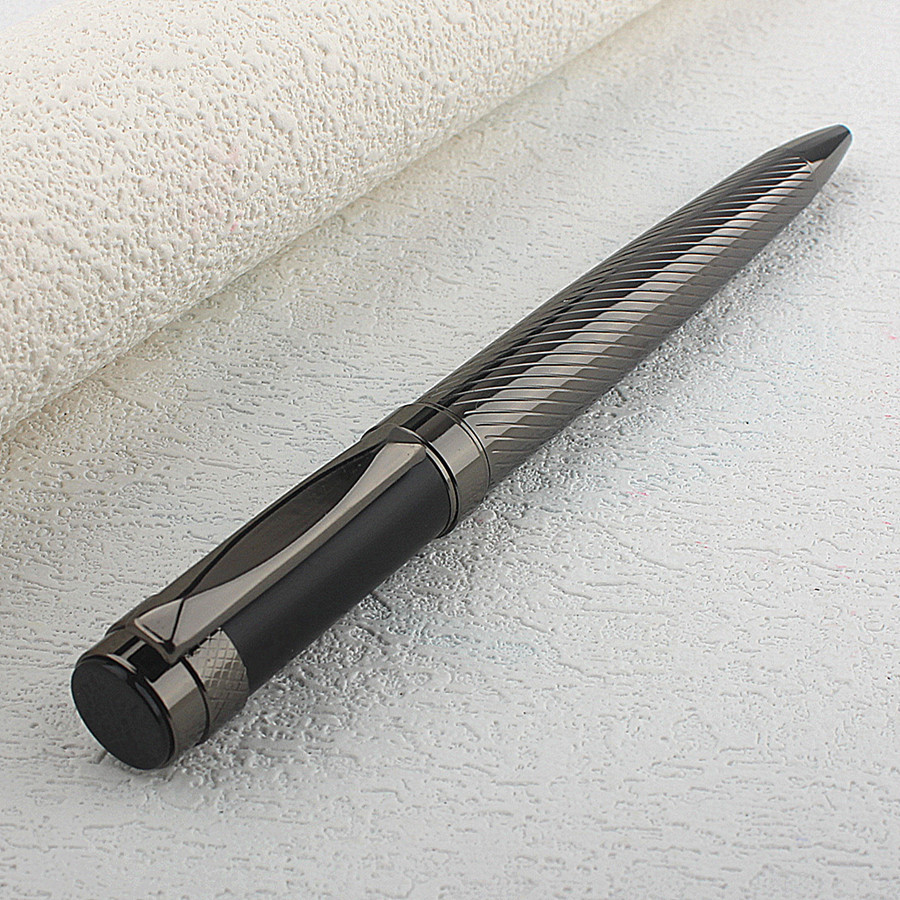 

1pc Luxury Heavy Feel Metal Ballpoint Pens School Business Office Signature Roller Pen Writing