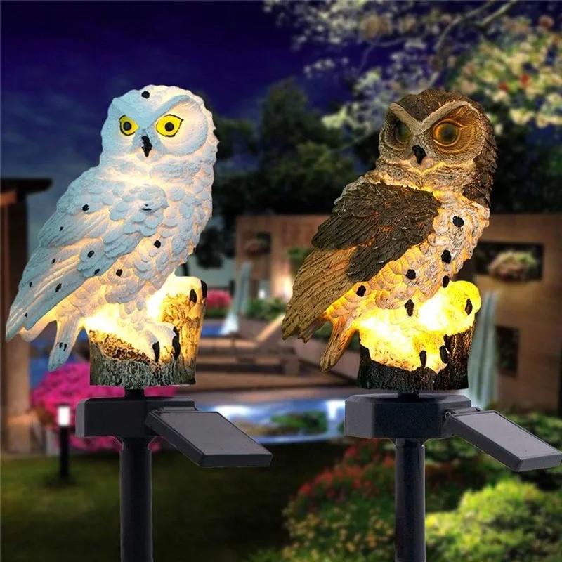 NEW Solar Lamp Owl Animal Solar Garden Lights Solar Powered Solar Led Light Outdoor Garden Decoratio