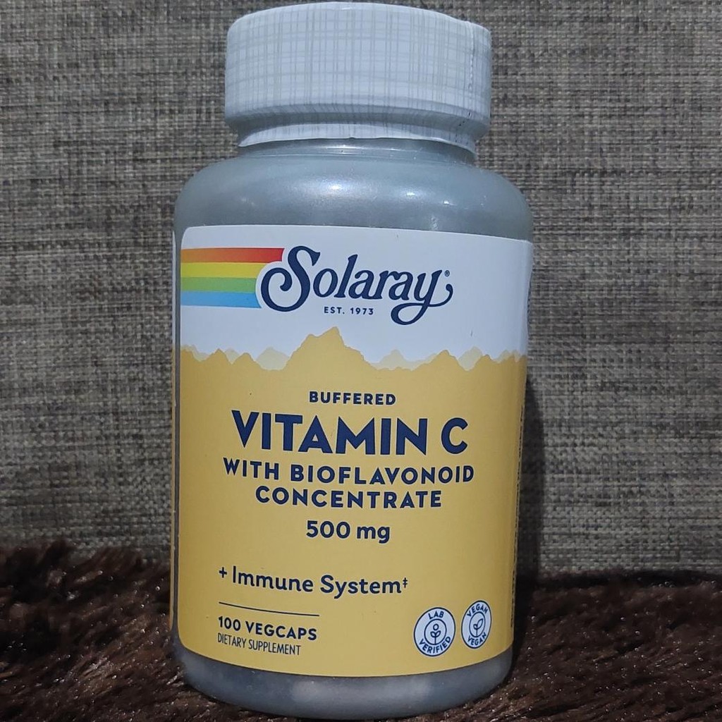 Solaray Buffered Vitamin C 500mg with Bioflavonoid, rosehips, acerola
