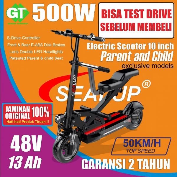PREMIUM SEALUP Q13 ELECTRIC SCOOTER / SKUTER LISTRIK DEWASA / ELEKTRIK