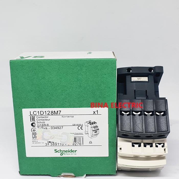 KONTAKTOR / CONTACTOR SCHNEIDER LC1D128 LC1D128M7 4P 25A ORIGINAL