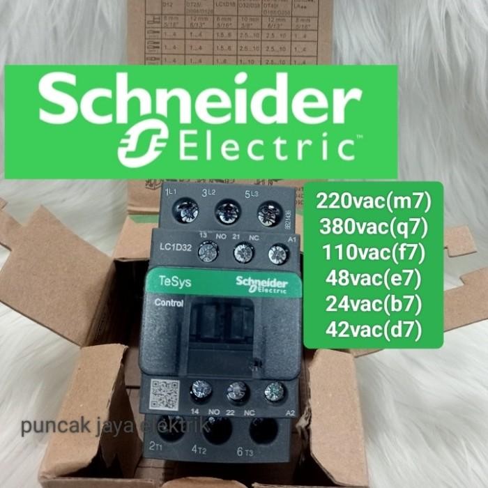 CONTACTOR SCHNEIDER LC1D32M7 220VAC 50A 3PHASE/CONTACTOR SCHNEIDER/LC1D32M7