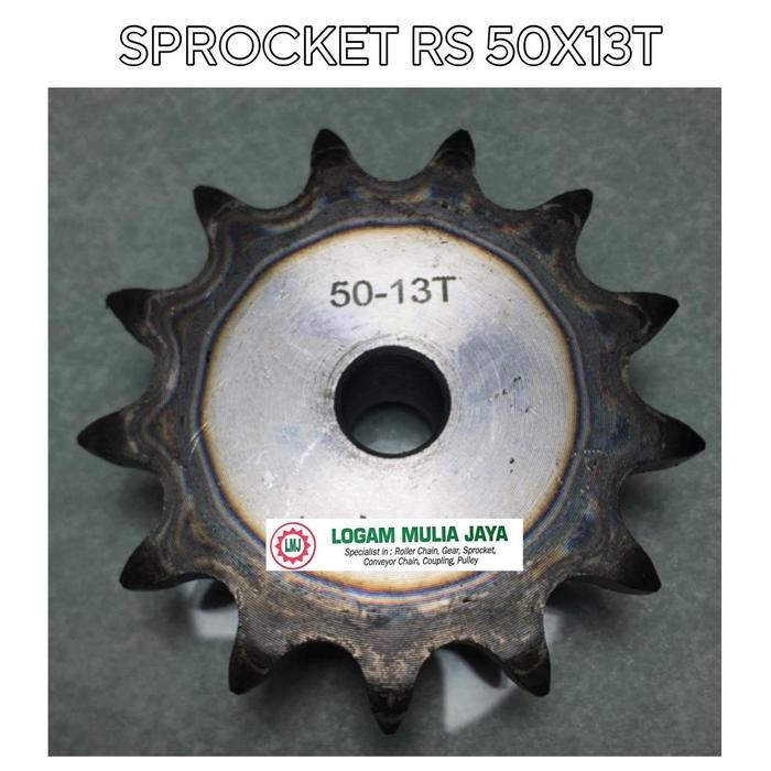 ROLLER CHAIN SPROCKET RS 50 SINGLE GIGI 13T SPROCKET RS 50X13T
