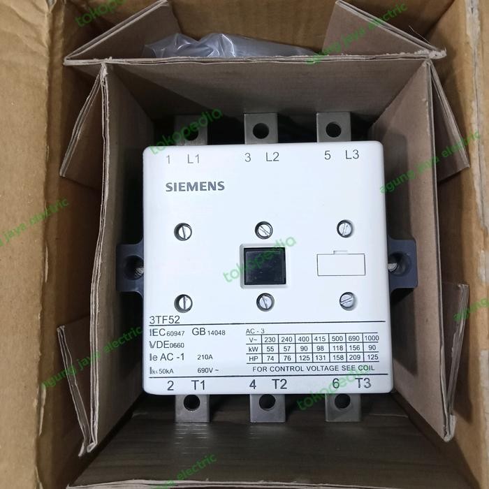 SIEMENS MAGNETIC CONTACTOR 3TF52 22- 220V