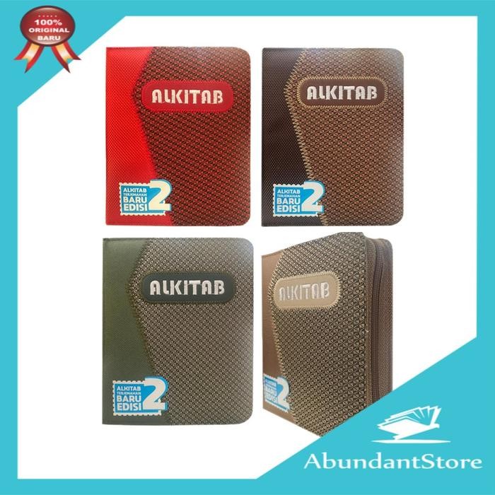 Alkitab Kecil Sampul Kain Resleting Motif Kubik - Tb2 034 Ti