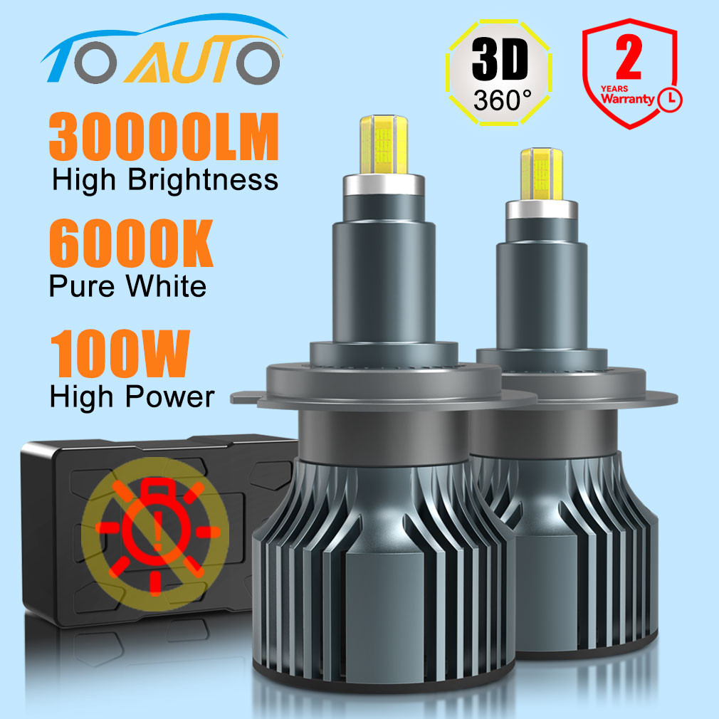 2pcs 100W 30000LM H1 H7 Led Car Headlight Bulbs H8 H11 HB3 9005 HB4