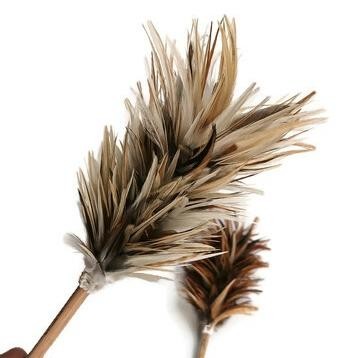 Kemoceng Bulu Ayam Mini Kecil / Bulu Ayam Asli / Sulak Bulu