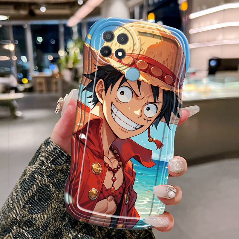 Casing Hp Untuk OPPO A15 A15s A35 Case Softcase Kesing anak laki-laki topi di pantai ponsel Cesing t