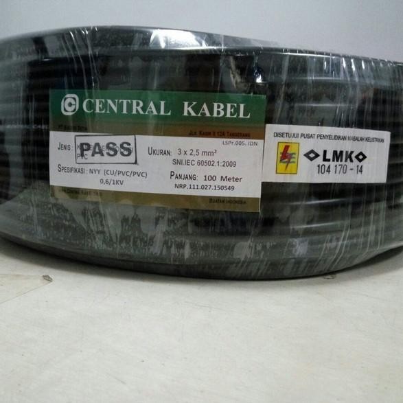 Sni Central Kabel Nyy 3X2.5 Kabel Listrik Nyy 3X2,5 Nyy 3 X 2.5 50M