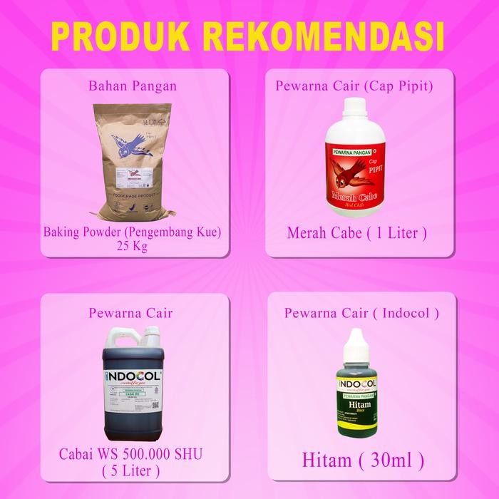 

Pewarna Makanan Indocol Hitam Pekat (Dark Black) Gratis Ongkir