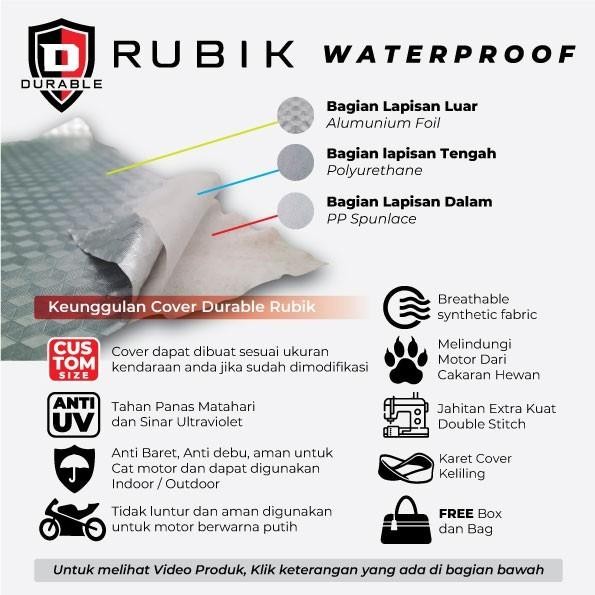 Vario 160 Xmax 2022 Cover Motor Durable Rubik Sarung Motor Outdoor