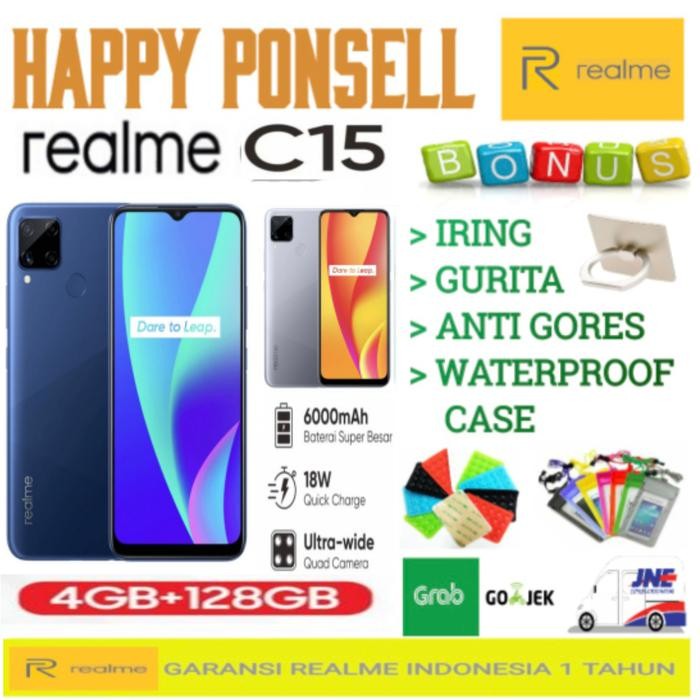 REALME C15 RAM 4/128 GB GARANSI RESMI REALME INDONESIA