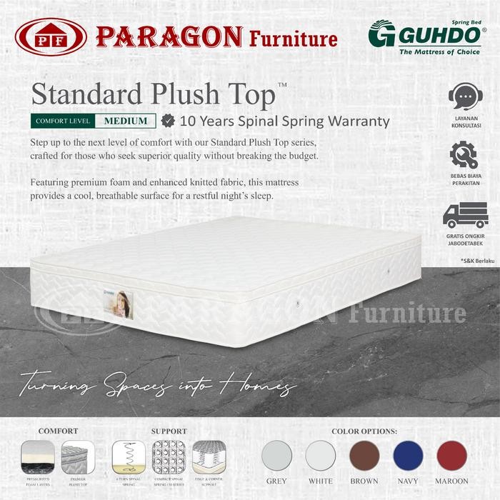 Kasur Standard plush top 120x200 cm - Guhdo Spring bed