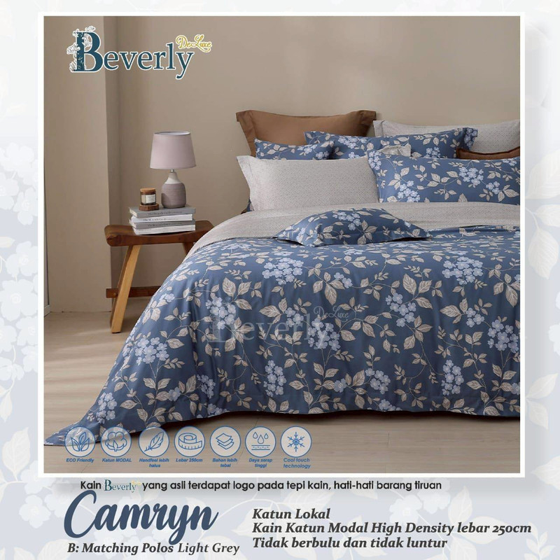 Bedcover & Sprei Premium Katun BEVERLY Motif Camryn