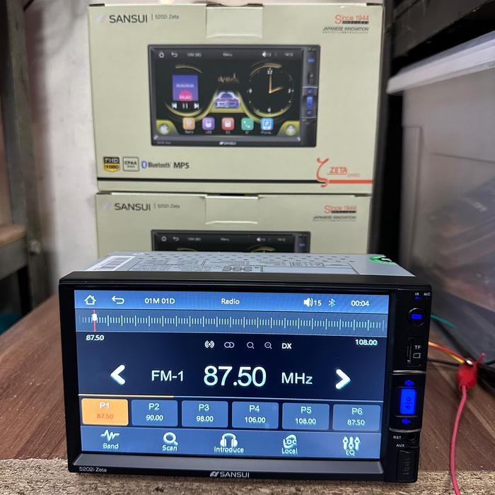 headunit deckless sansui sa 5202i 7 inch / deckless sansui 7 inch