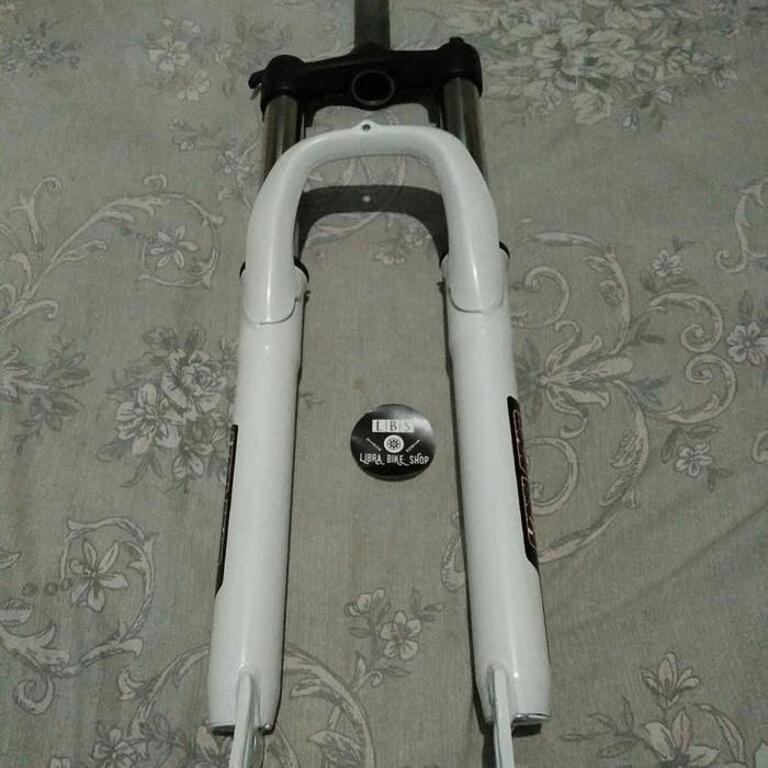 Terbagus Fork Suspension Shockbreaker Evo T120 26 Disc Brake Os Oversize Putih