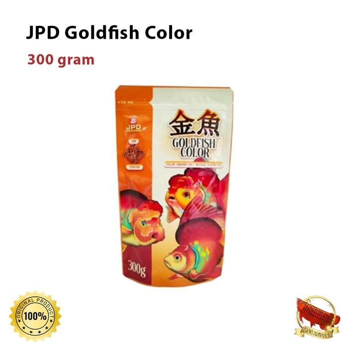 PELET IKAN JPD GOLDFISH COLOR ENHANCING 300GR PAKAN IKAN KOKI GOLDFISH