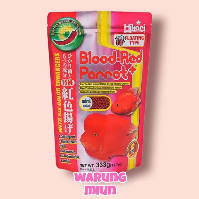 PELET HIKARI TROPICAL BLOOD RED PARROT MINI 333GR
