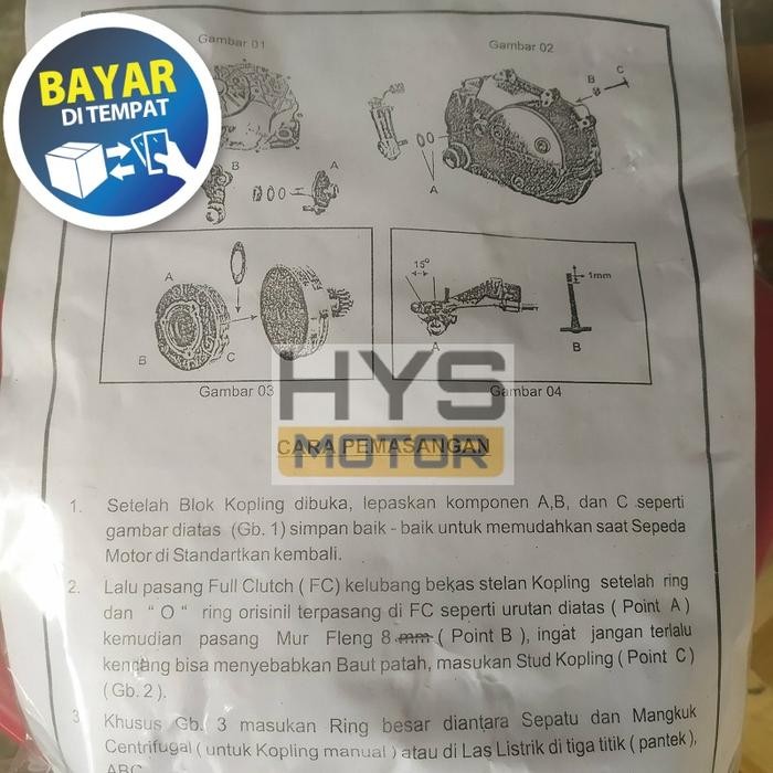 Kopling Tempel Suzuki Smash Shogun 110 Shogun 125 Spin Address Dll