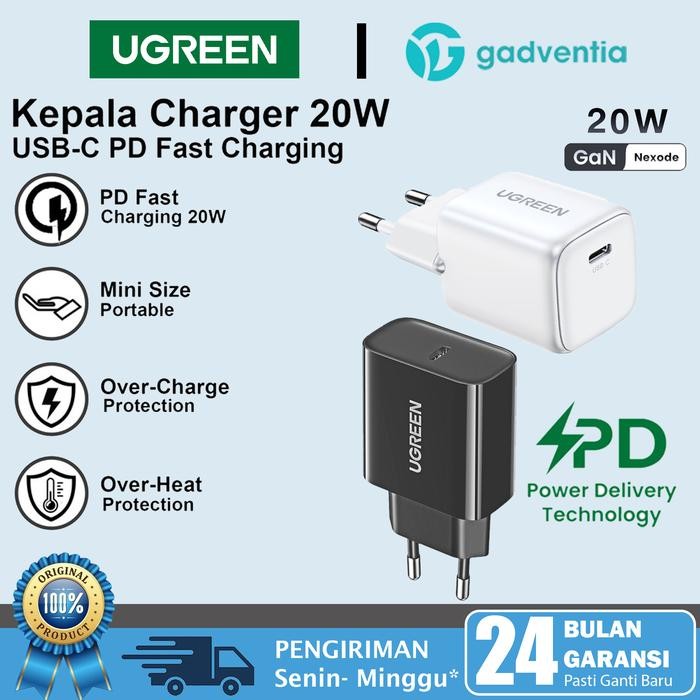 (Allthebest) Adapter Kepala Charger 20W MFI USB C iPhone 11 12 13 Pro Max