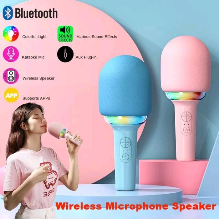 L8 Wireless Microphone Bluetooth Mikropon Karaoke Mic