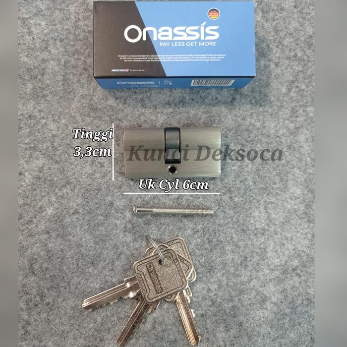 Promo Silinder Kunci Onassis 6Cm Cylinder Pintu 60Mm Onassis