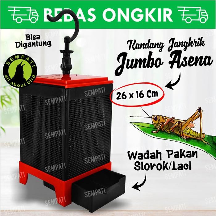Kandang Jangkrik Asena Wadah Tempat Rumah Ternak Jangkrik Kalung Jrabang Jerabang Selering Celontang