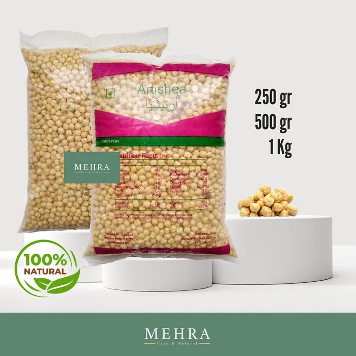 

Kacang Arab / Madinah / India Murah Roasted Chickpea Original 500 Gr