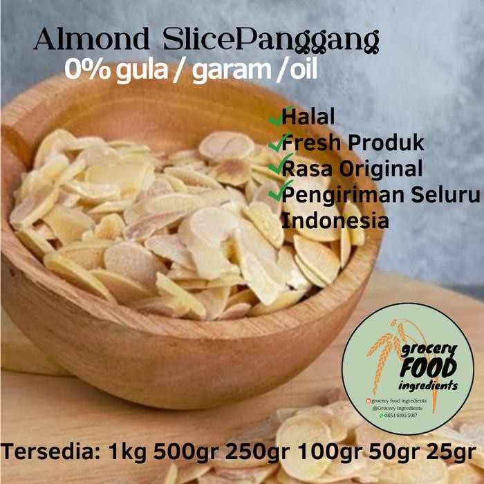 

Kacang Almond Slice Panggang 500Gr/ Almond Slice Roasted