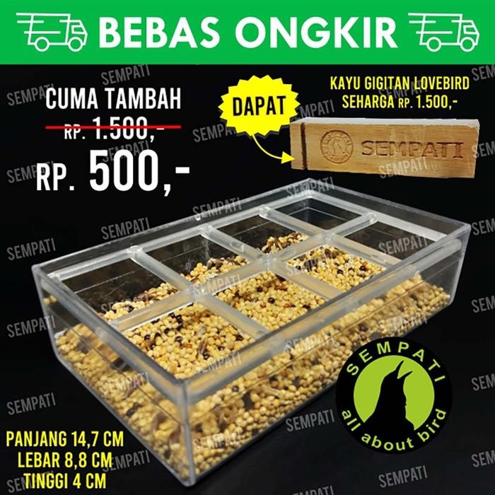 CEPUK WADAH PAKAN MINUM BURUNG RAM ELITESONG