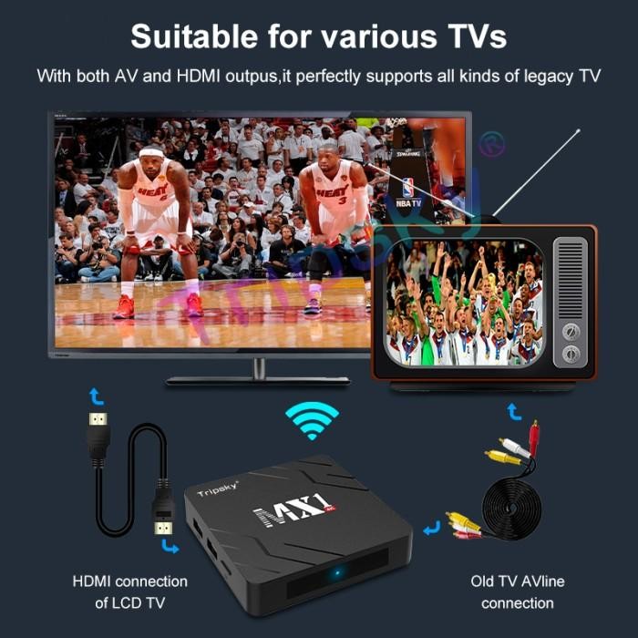 [Allthebest] Android TV box Rockchip 3229 MX1 2G +16G Android 9.0 Smart TV Box