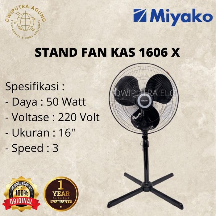 (Allthebest) KIPAS ANGIN 16" MIYAKO KAS1606X KAS-1606X KAS 1606X
