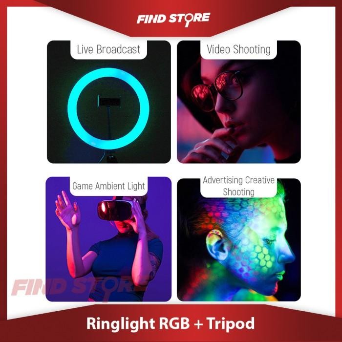 (Allthebest) Ring light LED& RGB 26 cm and 33 cm + Tripod 2.1M