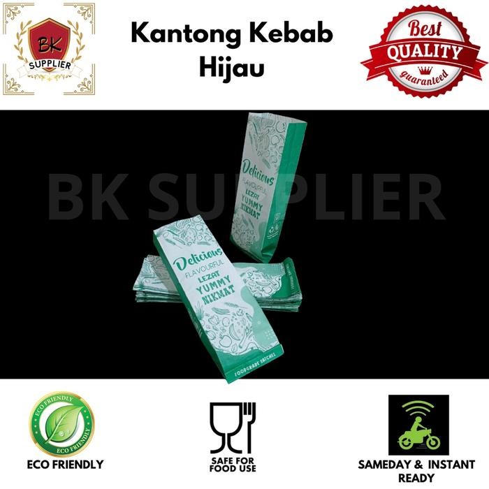 (Allthebest) Kertas Kebab 100pcs/ Kemasan Kebab/ Kertas Kebab / Kertas