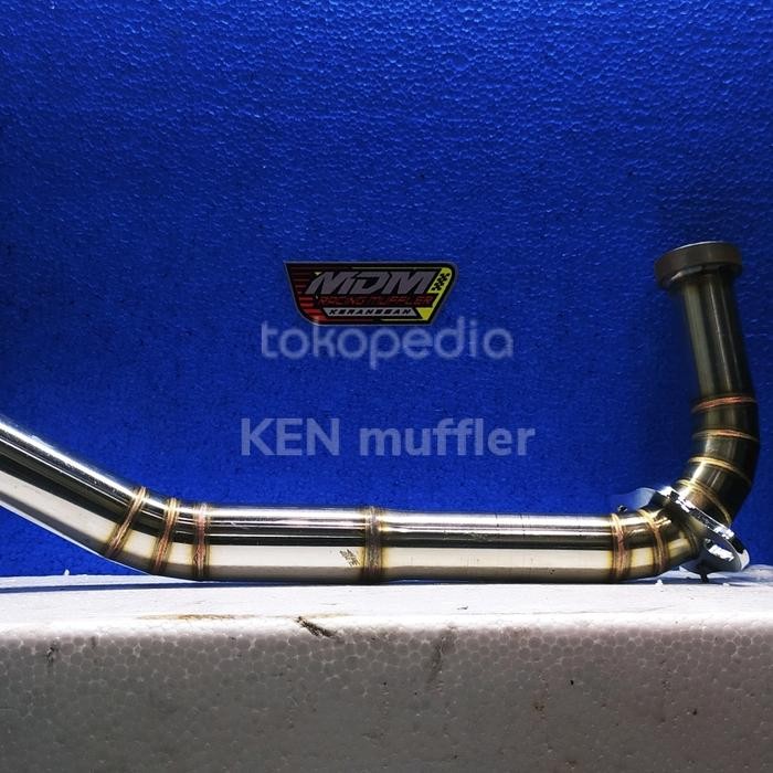 leheran pipa leher knalpot mio sporty 28-32mm cacing