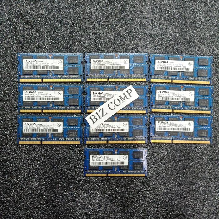 4GB 2RX8 PC3 10600S ELPIDA RAM SODIM RAM LAPTOP DDR3 1333