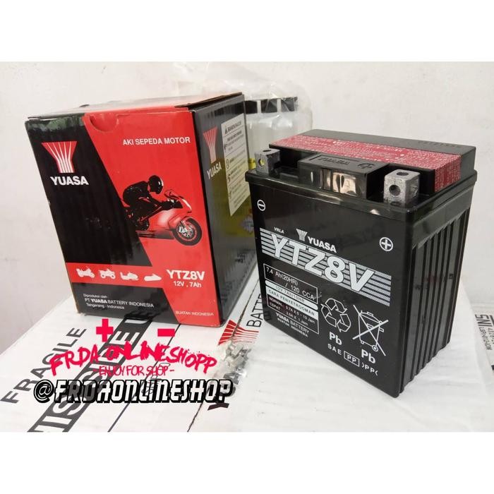 AKI MOTOR YAMAHA R25, MT25 YTZ8V YUASA AKI KERING
