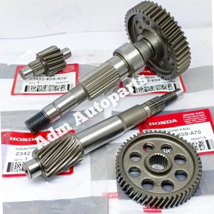 GIGI RASIO GEAR BOX GARDAN (SET 4PCH) K59 VARIO 150 OLD LED 2015, VARIO 150 NEW, VARIO 125 FI OLD