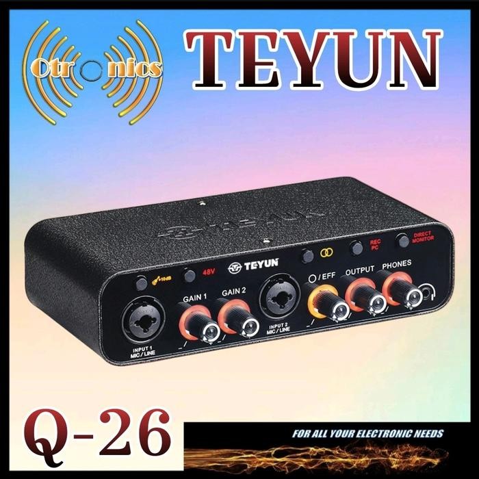 Soundcard Teyun Q26 Terbaru untuk Laptop wasapi thunderbolt 3 sound card white / putih Audio ugreen