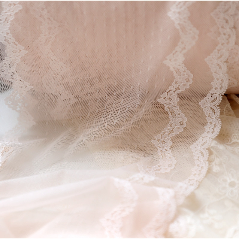 1 Meter 25cm Width Nylon Spandex Pink Lace Elastic Lace Trim Stretch Italy Lace Trimming Bra Garter