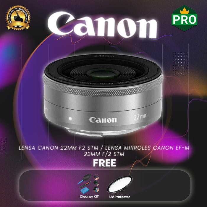 Lensa Canon 22Mm F2 Stm / Lensa Mirroles Canon Ef-M 22Mm F/2 Stm