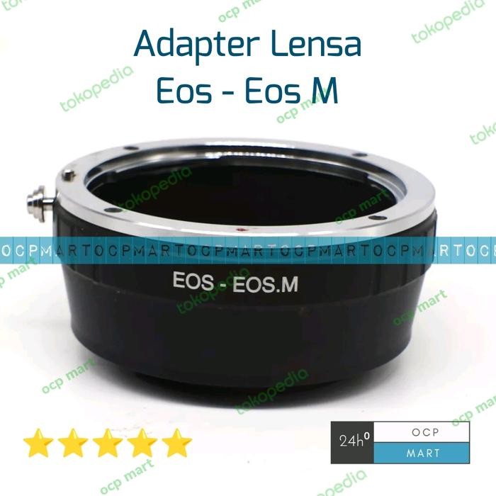 Adapter Lensa Canon Eos To Eos M - Mount Ef Ef-S Slr Dslr To M Ef-M
