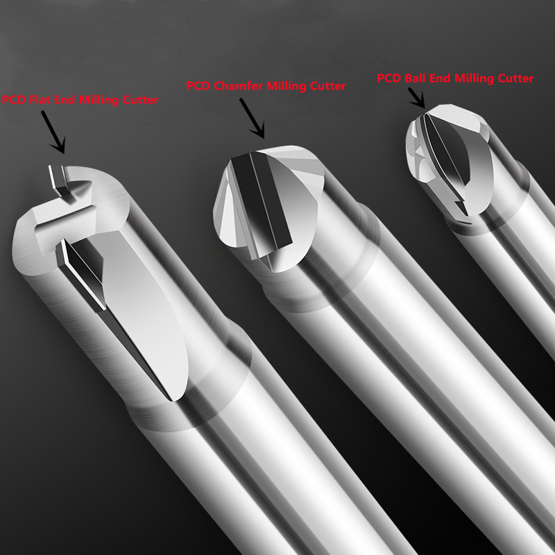 PCD Diamond Milling Cutter Ball Nose Milling Cutter Chamfer Milling