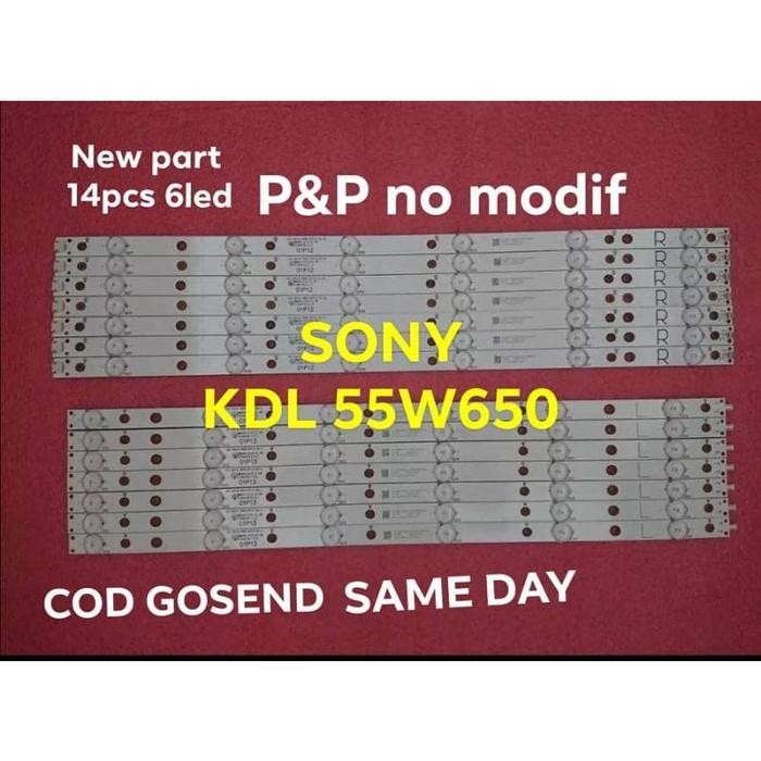 (Expert) LAMPU LED BL BACKLIGHT SONY 55W KDL-55W650D 55W650D 55W650