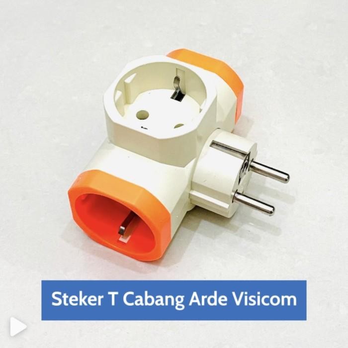 Expert Steker Visicom T / Colokan T Arde / Cabang 3 Multi