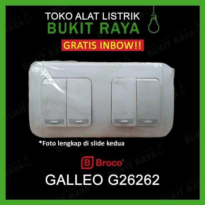 Expert G26262 Broco Galleo Double Saklar Seri 2 Gang