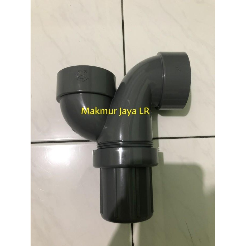 [Expert] P TRAP 11/2 1,5 2 3 inch RUCIKA PVC Leher Angsa Gulu Banyak P-TRAP D