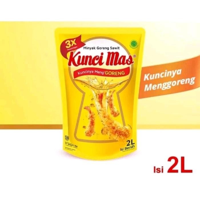 

New Minyak goreng kunci mas 2 liter Oil sembako grosir gratis ongkir