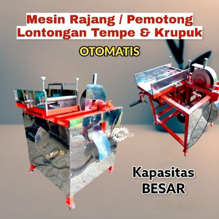 Colgate - Mesin Rajang Tempe Lontongan Krupuk Otomatis - Alat Pemotong Pengiris Krupuk Keripik