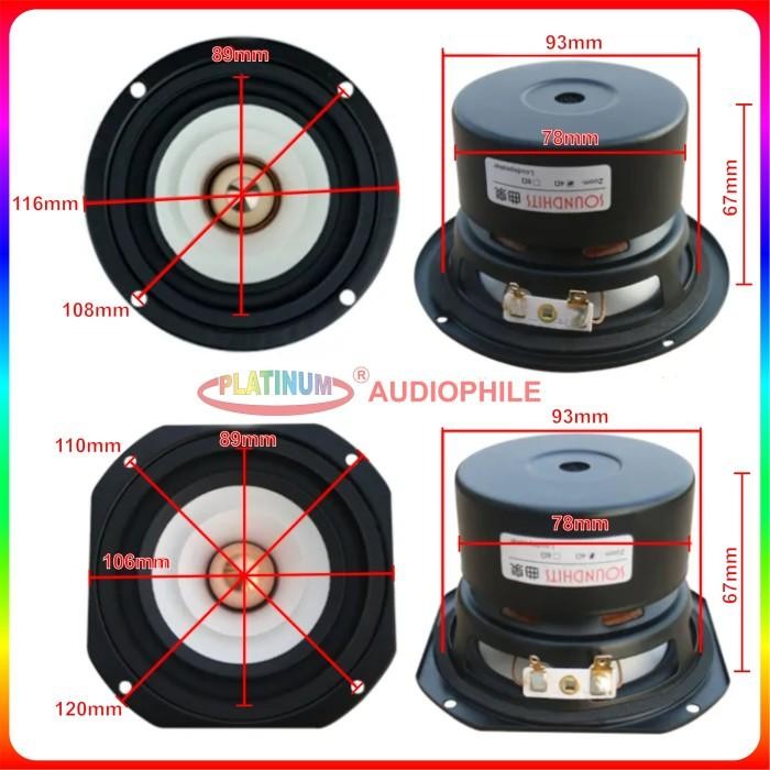 [Expert] Speaker Full range 4 Inch Square Premium Speaker